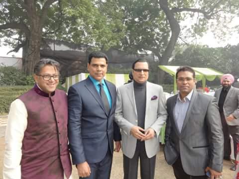 Vikas Gautam with a celebrity guest