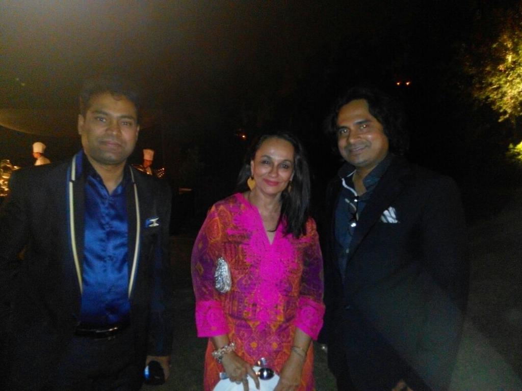 Vikas Gautam with a celebrity guest