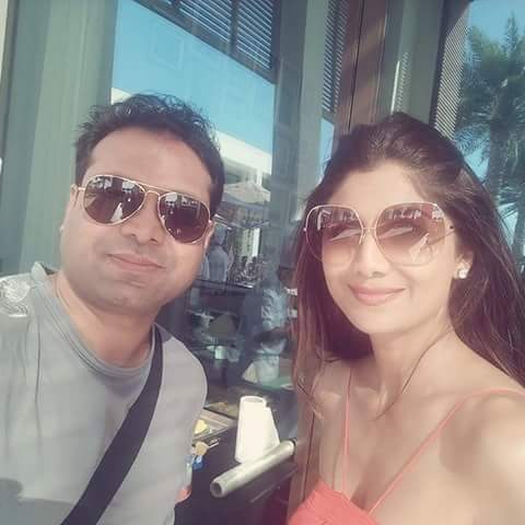 Vikas Gautam with a celebrity guest