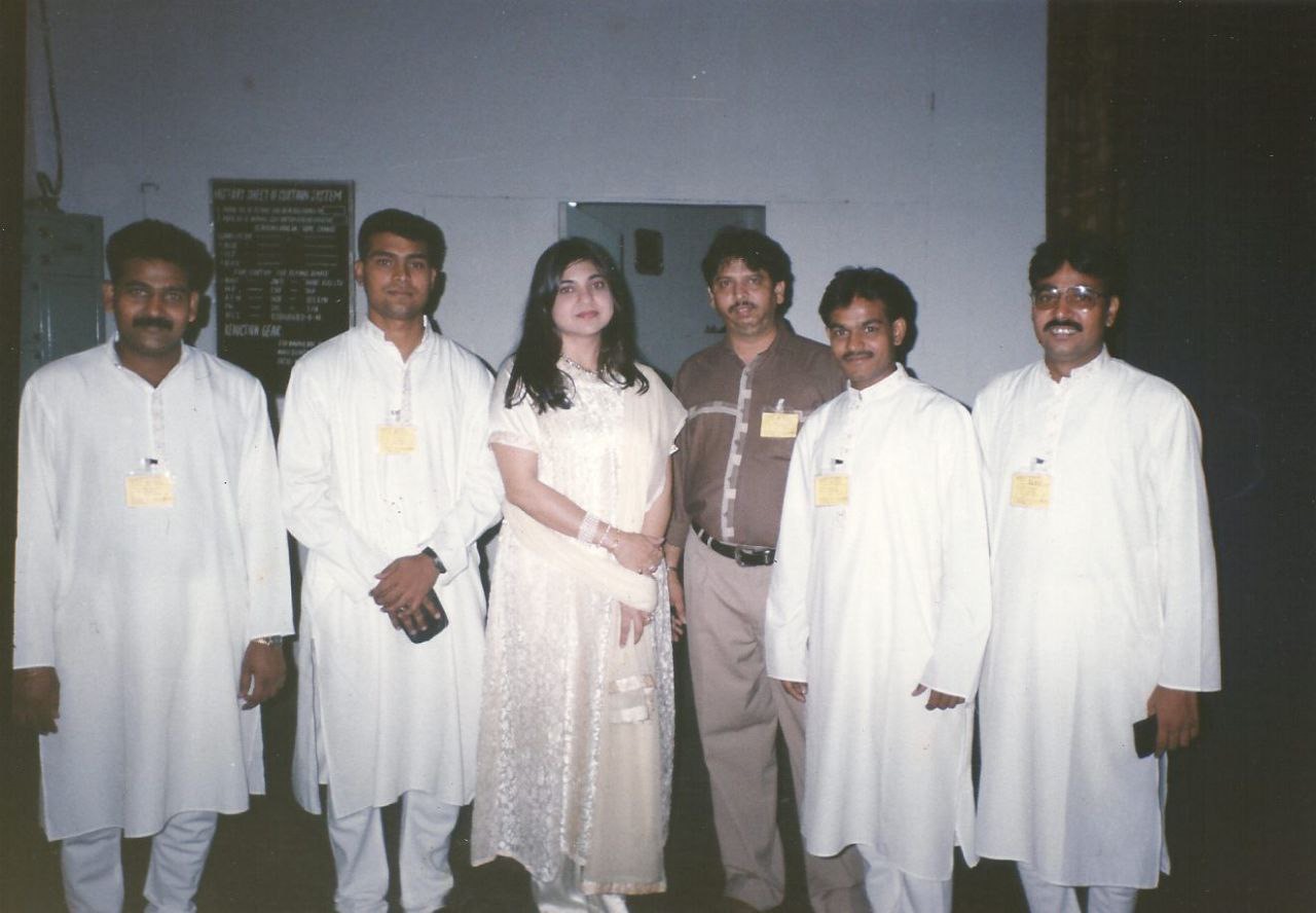 Vikas Gautam with Alka Yagnik