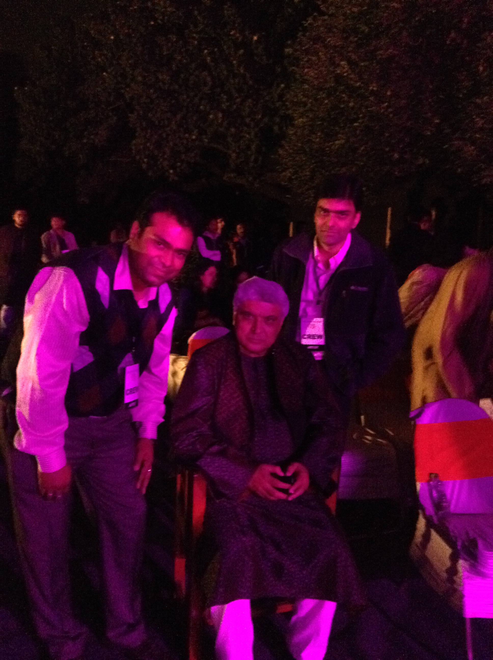 Vikas Gautam with Javed Akhtar