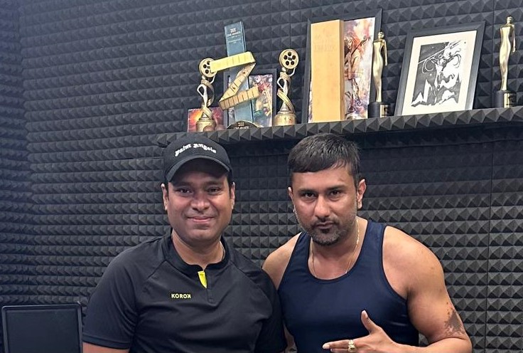 Vikas Gautam with Honey Singh